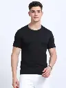 Eco-Friendly Black Round Neck T-Shirt